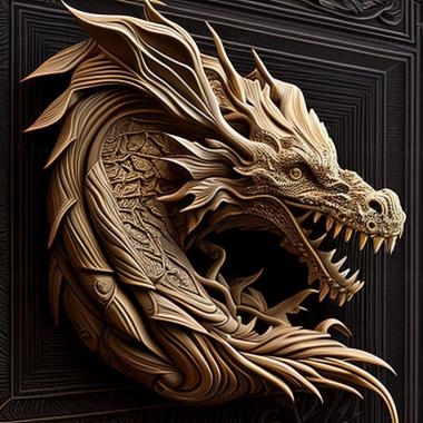 3D model dragon (STL)